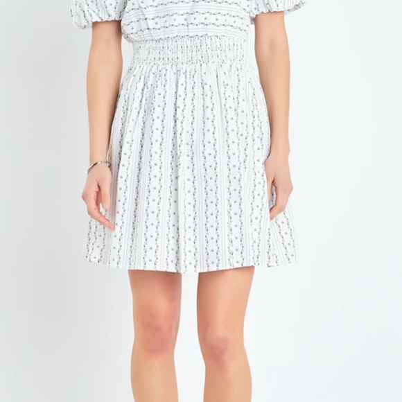 English Factory Floral Cotton Mini Dress NWT - Picture 6 of 7